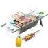 Thickened stainless steel barbecue grill household folding portable small barbecue grill barbecue grill outdoor camping picnic barbecue skewers